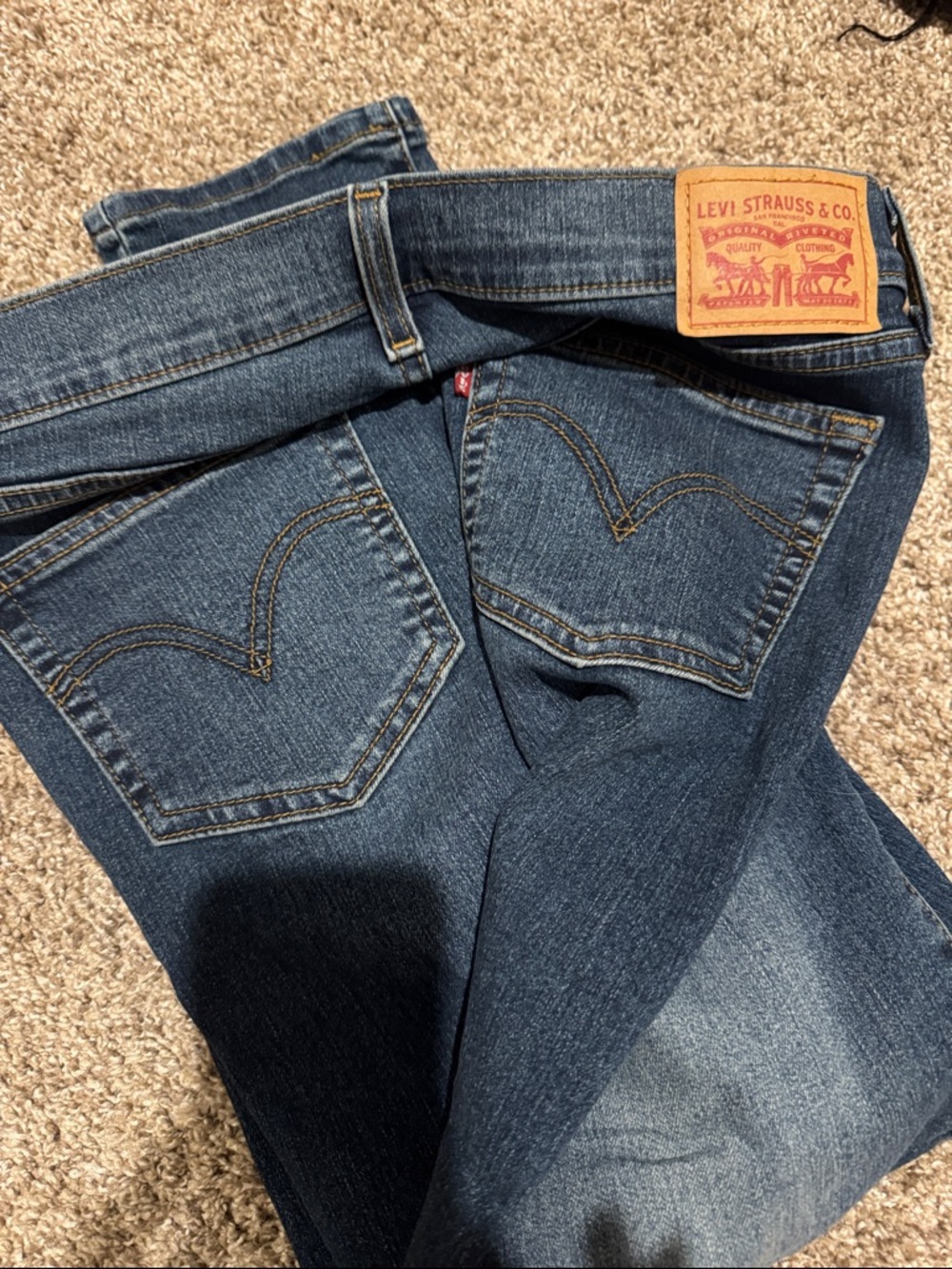 Levi's Women's Dark Blue Boyfriend Jeans
